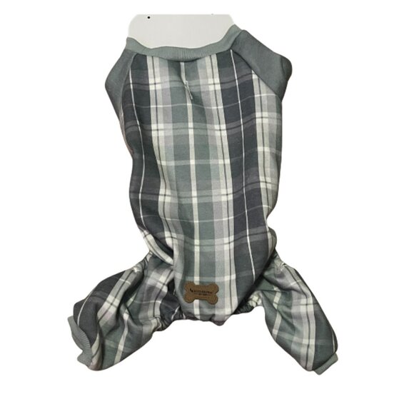 Koolaburra Pet Pajamas UGG Xander Plaid Fleece Medium Warm Cozy PJs - Picture 2 of 3